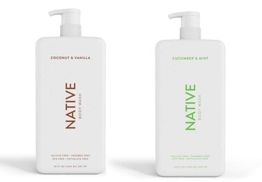 Native Body Wash   Coconut &amp; Vanilla, Cucumber &amp; Mint - 36 oz bottle with pump - Pack of 2