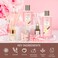 Bath and Body Gift Baskets for Women, 12 Pcs Vanilla Oat Spa Gifts for Women. Bath Gift Set Enriched Shea Butter. Home Spa with Shower Gel, Body Oil, Saint Roy Gifts for Mom
