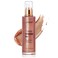 Liyalan Shimmer Body Oil Rose Gold 5 Color Bronze Face Glow Pearl Highlighter Illuminator body Makeup Shine Glitter Gold Liquid Taning 3.38 Fl Oz