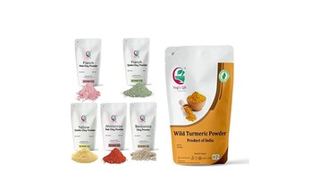 YOGI&rsquo;S GIFT &ndash; Celebrating health Multi Pack   Pack of 5 Clays + Wild Turmeric Powder for face bundle