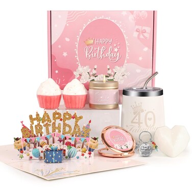 Birthday Gifts,Spa Gifts Basket Set Relaxation Gifts with Tumbler Cup for Her,Mom,Wife,Female Friends, Coworker,Teacher, Nurse,Gifts Idea for Women 40th, Unique Women Who Have Everything