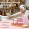 Homemory Gifts for Women, Birthday Bath Set Gift Basket Body Self Care, Spa Valentine's Day Ideas Mom Friend Sister Bestie Her Wife Female Coworkers Daughter 30th 50th 60th with Greeting Card (Pink)