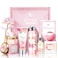 Gifts for Women, Happy Birthday Gifts for Women, Bath and Body Gifts for Women with Unique Rose Self Care Gifts, Home Spa Gift Basket Ideas for Mom, Girlfriend, Sister, Female Friends, Coworker