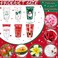 24 Pieces Christmas Hand Cream Gift Set Mini Travel Size Lotion Bulk Beauty Advent Calendar 2025 Holiday Stocking Stuffers for Women Mom Cowrkers Dry Cracked Hands, 30 ml, 6 Natural Plant Fragrances