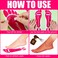 Nuenen 120 Pairs Spray Tan Adhesive Feet Tanning Pads Protectors Disposable Adhesive Spray Tan Feet Pads for Sunless Spray Tanning, Lasting Foot Tent Protection,240 Feet (Pink)