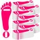 Nuenen 120 Pairs Spray Tan Adhesive Feet Tanning Pads Protectors Disposable Adhesive Spray Tan Feet Pads for Sunless Spray Tanning, Lasting Foot Tent Protection,240 Feet (Pink)