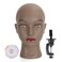 Bald Female Mannequin Head Makeup Training Head Wig Head Professional Cosmetology for Wig Making and Display Hat Helmet Glasses Display Head Model with Free Clamp Stand