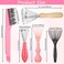 cobee 5 Pcs Hair Brush Cleaner Tool, Comb Cleaner Barber Brus Set, Maintenance Hair Comb Hair Brush Cleaning Tool For Removing Hair Dust Home Salon Use