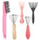 cobee 5 Pcs Hair Brush Cleaner Tool, Comb Cleaner Barber Brus Set, Maintenance Hair Comb Hair Brush Cleaning Tool For Removing Hair Dust Home Salon Use