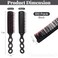 Framendino, 100 Pack Black Disposable Hair Brushes Bulk Massage Comb Individually Wrapped Plastic Hairbrush