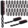 Framendino, 100 Pack Black Disposable Hair Brushes Bulk Massage Comb Individually Wrapped Plastic Hairbrush