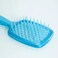 All-In-One Detangling Brush: Flexible Bristles, Gentle Tangle Release, and Hollow Comb Teeth for Effortless Dry and Wet Hair Care (Blue Burst)