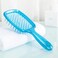 All-In-One Detangling Brush: Flexible Bristles, Gentle Tangle Release, and Hollow Comb Teeth for Effortless Dry and Wet Hair Care (Blue Burst)