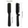 Foldable Boar Bristle Brush - Compact Hairbrush for Travel, Suitable for Women &amp; Men, Dry/Wet, Straight/Curly Hair (Black)