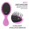 Toddler Detangler Purple Hair Brush Travel Detangling Brushes Women Valentines Day Best Gift Small For Baby Kids Pocket hairbrush Pro, for Curly Wet Dry Tangle Brus