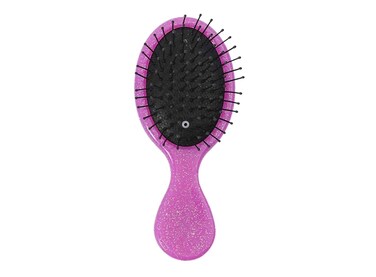 Toddler Detangler Purple Hair Brush Travel Detangling Brushes Women Valentines Day Best Gift Small For Baby Kids Pocket hairbrush Pro, for Curly Wet Dry Tangle Brus