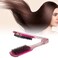 ZJchao Clamp Hair Brush, Double Sided Brush Clamp Hair Straightening Brush V Shape Double Comb Hair Straightening Splint Comb Soft Hair Straightener Clamp Brush Styling Tool Brushes for Women Men