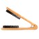 Double Brushes Comb, Clamp Hair Brush Salon Hairdressing Hair Straightener Wooden Anti Static Double Sided Brush Hair Straightener Brushes Comb for Hair Styling Straightening