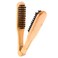Hair Straightening Comb Brush, Double Sided Bristle Hair Brush Wooden Anti Static Straightening Comb Professional Hairdressing Comb Hair Straightener Clamp Hair Styling Tool for DI