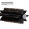 1.2 Inch Boar Bristle Round Brush for Short, Pixie and Thin Hair Styling - Wooden Handle with 4 Clips and Bag
