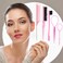 5Pcs Slick Back Brush Set with Topsy Tail Tool, Teasing Bristle, Rat Comb for Women &amp; Girls Hair Styling, Flyaways Control and Edge Combing - Pink