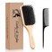 Hair Brush, Sosoon Boar Bristle Paddle Hairbrush for Long Short Thick Thin Curly Straight Wavy Dry Hair for Men Women Kids, No More Tangle, Giftbox &amp; Tail Comb Included