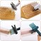 2 Pack Home and Salon Use Comb Cleaning Brush Hair Brush Remover 2-in-1 Comb Cleaner with Pick and Bristles Hair Brush Cleaner Tool Rake Comb Cleaner Cleaning Tool for Cleaning Hair Dust