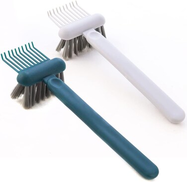 2 Pack Home and Salon Use Comb Cleaning Brush Hair Brush Remover 2-in-1 Comb Cleaner with Pick and Bristles Hair Brush Cleaner Tool Rake Comb Cleaner Cleaning Tool for Cleaning Hair Dust