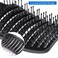 2 Pc Curved Vented Hair Brushes for Women, Eyxformula Anti Frizz Hair Detangling Brush for Long Thick Curly Hair, Paddle Blow Fast Drying Hair Detangler Wet Hair Brush Styling Tool