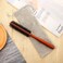 Patelai 2 Pcs Boar Bristle Round Brush Small Round Hair Brush Styling Roller Brush Anti Static Quiff Mini Comb with Wooden Handle for Blow Drying Straightening Curling Wet Thin or Short Hair