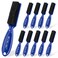 NICEMOVIC 10 Pcs Barber Clipper Cleaning Brush, Barber Accessories Cleaning Supplies, Blade Trimmer Cleaning Mini Brush Bulk Set Duster Manicure Nylon Brush Hair Styling Brush Tool (Blue)