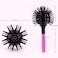 3D Round Hair Brushes for Women - Blow Drying, Detangling 360-Degree Styling Brush for Thick Curly Hair