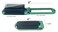 2 Green ALAZCO Folding Hair Brush With Mirror Compact Pocket Size Travel Car Gym Bag Purse Locker Swimming Camping Sleepover Gift and more