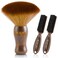 NICEMOVIC 3 IN 1 Barber Neck Duster Brush Set, Professional Barber Accessories Cleaning Supplies, Duster Nylon Brush Hair Cutting Styling Brush Tool (Brown&amp;Brown)