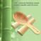 Natural Bamboo Brush, Premium Bamboo Hair Brush for Hair Growth, Scalp Massage Wooden Brush for Women and Men, Suitable for Curly, Straight, Long, and Short Hair