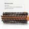SUNBIRD Wild Boar Bristle Large Round Brush Hair Brush - For Men, Women, Kid, Dry, Wet, Fine, Thick, Curly Hair Styling, Adding Hair Volume and Shine