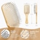 BFWood Bamboo Hair Brush with Steel Bristles, Help Hair Growth and Massaging Scalp