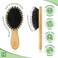 Natural Boar Bristle Hair Brush mini size, portable, easy carry for Women, Men, Kids; Dry and Wet Detangling Hair Brush Gently Enhances Shine, for Fine and Straight, Thick and Curly Hair