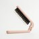 Uffy Travel Hair Brush, Mini Folding Hairbrush Comb with Boar Bristles for Women, Men, and Children, Small Compact Pocket Size for Wet and Dry Hair, Curly and Detangle, Ideal for Purse - Ballet Pink