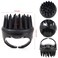 BTYMS Silicone Scalp Scrubber Shampoo Brush with Extra Long Bristles, Hair Scalp Massager Scalp Brush for Hair Growth &amp; Dandruff Removal - Black