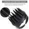 BTYMS Silicone Scalp Scrubber Shampoo Brush with Extra Long Bristles, Hair Scalp Massager Scalp Brush for Hair Growth &amp; Dandruff Removal - Black