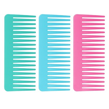 3PCS Curly Hair Brush Hair Brush Wide Tooth Comb For Wet Hair Hair Tools French Hair Combs For Women Barber Styling Brush Shower Hair Parting Comb Pick Wig Brush Detangler Comb For Travel