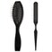 2PCS Wire Wig Brush, Stainless Steel Synthetic Brush with Ball Tips Gentle Wig Detangling Brush Comb Travel Size Styler Brush for Defining and Separating Curls Wigs Natural Hair (Black)