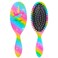 Girls Detangling Brush for Curly, Wet/Dry, Thick Hair - Pain-Free Brushing for Women (Rainbow Unicorn)