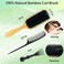 Curly Hair Brush, Curl Defining Brush 2025 New, Curl Brush with Boar Bristle, Curl Define Styling Brush Curl Brush for Curly Hair Wet, Shaping Defining Curls for Women Men, Reducing Pulling (Bamboo)