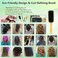 Curly Hair Brush, Curl Defining Brush 2025 New, Curl Brush with Boar Bristle, Curl Define Styling Brush Curl Brush for Curly Hair Wet, Shaping Defining Curls for Women Men, Reducing Pulling (Bamboo)