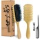 Curly Hair Brush, Curl Defining Brush 2025 New, Curl Brush with Boar Bristle, Curl Define Styling Brush Curl Brush for Curly Hair Wet, Shaping Defining Curls for Women Men, Reducing Pulling (Bamboo)
