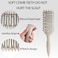 Curl Defining Brush,2024 Curly Hair Brush,Vented Hair Brush for Detangling, Shaping and Defining Curls For Women and Men Less Pulling (Green Beige)