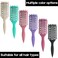 Curl Defining Brush,2024 Curly Hair Brush,Vented Hair Brush for Detangling, Shaping and Defining Curls For Women and Men Less Pulling (Green Beige)