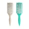 Curl Defining Brush,2024 Curly Hair Brush,Vented Hair Brush for Detangling, Shaping and Defining Curls For Women and Men Less Pulling (Green Beige)